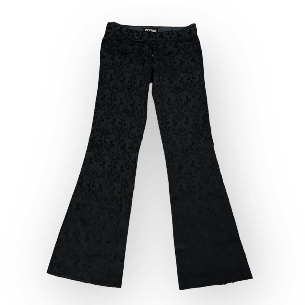 WORLD paisley print black pants